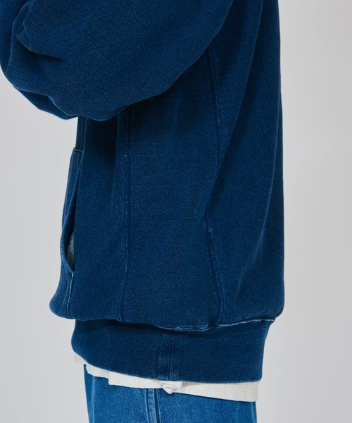 Champion(チャンピオン)の「【Champion/チャンピオン】メンズ リバースウィーブ(R) フーデッドスウェットシャツ(パーカー・メンズ・インディゴブルー/ブラック系その他・X-LARGE/LARGE/MEDIUM)」の14枚目の写真