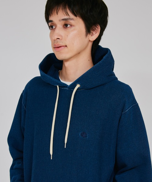 Champion(チャンピオン)の「【Champion/チャンピオン】メンズ リバースウィーブ(R) フーデッドスウェットシャツ(パーカー・メンズ・インディゴブルー/ブラック系その他・X-LARGE/LARGE/MEDIUM)」の15枚目の写真