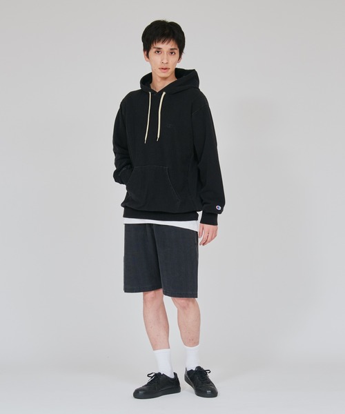 Champion(チャンピオン)の「【Champion/チャンピオン】メンズ リバースウィーブ(R) フーデッドスウェットシャツ(パーカー・メンズ・インディゴブルー/ブラック系その他・X-LARGE/LARGE/MEDIUM)」の9枚目の写真