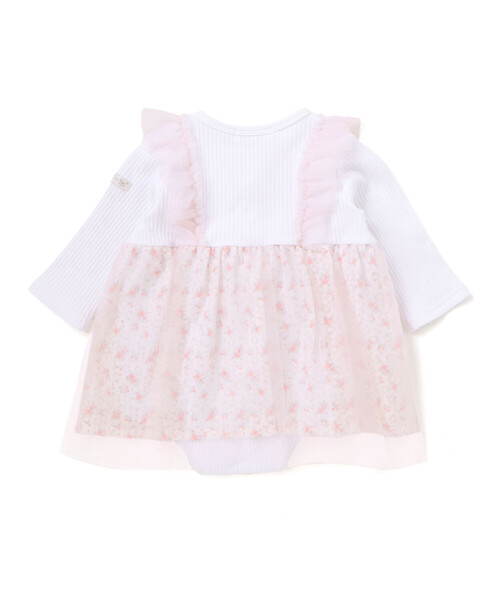 SLAP SLIP BABY（スラップスリップベビー）の「チュール花柄スカートドッキングボディミニベビー(70~80cm)（ロンパース・キッズ・イエロー/ピンク・80ｃｍ/70cm）」の6枚目の写真