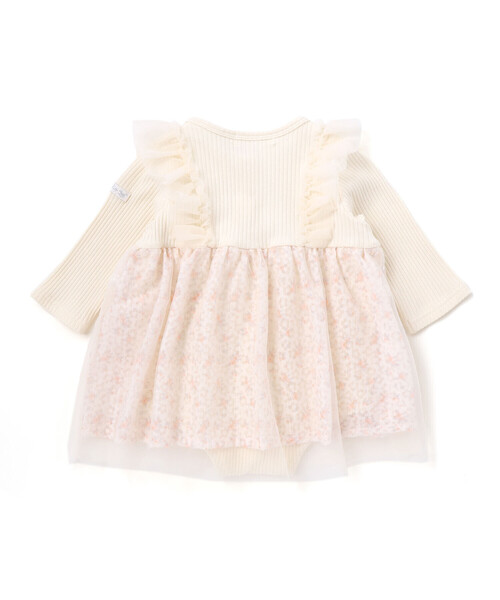 SLAP SLIP BABY（スラップスリップベビー）の「チュール花柄スカートドッキングボディミニベビー(70~80cm)（ロンパース・キッズ・イエロー/ピンク・80ｃｍ/70cm）」の8枚目の写真