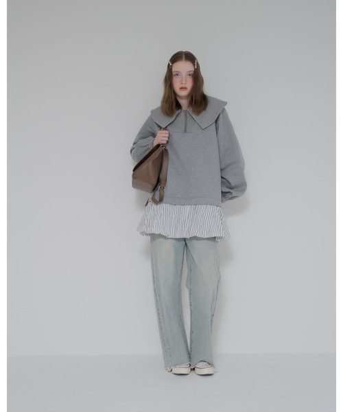 jumelle（ジュメロ）の「ドッキングセーラースウェット（パーカー・レディース・グレー・FREE）」の15枚目の写真