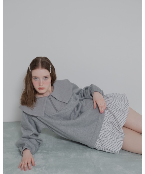 jumelle（ジュメロ）の「ドッキングセーラースウェット（パーカー・レディース・グレー・FREE）」の17枚目の写真