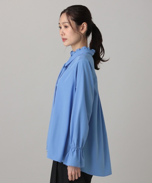 GLOBAL WORK（グローバルワーク）の「MATINEE LINE/2WAYリボンタイシャツ/632530（シャツ/ブラウス・レディース・ホワイト系その他2/ブラック/ブルー系その他・LARGE/MEDIUM）」の14枚目の写真