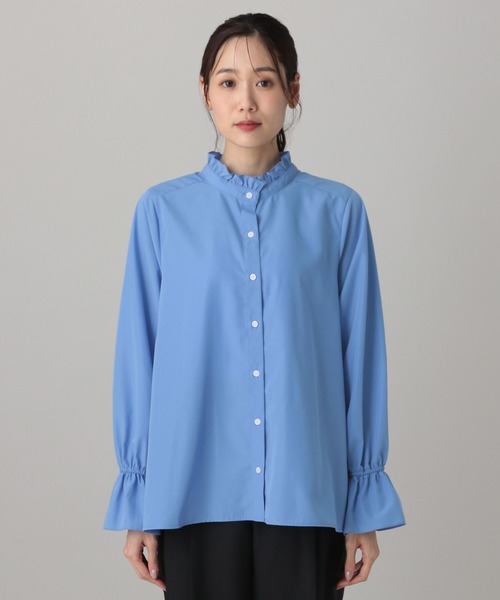 GLOBAL WORK（グローバルワーク）の「MATINEE LINE/2WAYリボンタイシャツ/632530（シャツ/ブラウス・レディース・ホワイト系その他2/ブラック/ブルー系その他・LARGE/MEDIUM）」の16枚目の写真