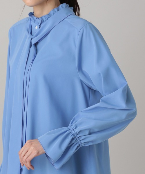 GLOBAL WORK（グローバルワーク）の「MATINEE LINE/2WAYリボンタイシャツ/632530（シャツ/ブラウス・レディース・ホワイト系その他2/ブラック/ブルー系その他・LARGE/MEDIUM）」の20枚目の写真