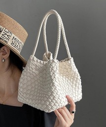 ReRe（リリ）の「編み込みデザイン×ミニバッグ付きハンドバッグ（ハンドバッグ）」