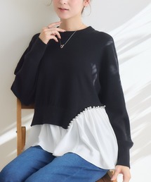 KATHARINE ROSS | 【KATHARINE ROSS】メタルボールアシメプルオーバー(ニット/セーター)