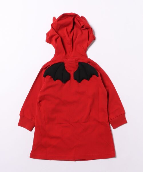 HYSTERIC MINI（ヒステリックミニ）の「DEVILKIN 羽付き ワンピース（ワンピース・キッズ・ブラック/レッド・90/80）」の3枚目の写真