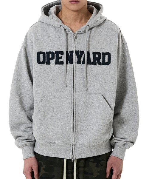 OY/オーワイ』RAW PATCH HOODIE ZIP UP/ローパッチジップアップ