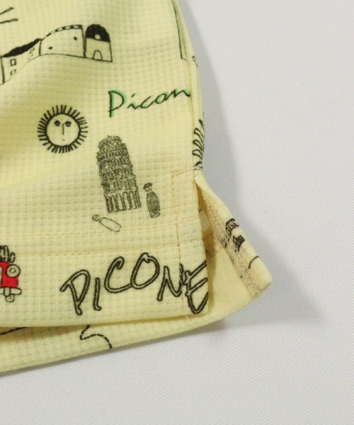 Picone CLUB(ピッコーネクラブ)の「総柄プリントUVポロシャツ(ポロシャツ・レディース・ブルー/ホワイト/ネイビー/イエロー・13号/11号/9号)」の9枚目の写真