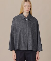 MACKINTOSH LONDON | 【ROSLEY/ロズリー】デニムステンカラーショートコート(ステンカラーコート)