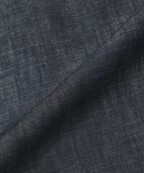 MACKINTOSH LONDON（マッキントッシュ ロンドン）の「【ROSLEY/ロズリー】デニムステンカラーショートコート（ステンカラーコート・レディース・ネイビー・38）」の2枚目の写真