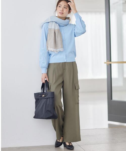 Reflect（リフレクト）の「ストレートワイドカーゴパンツ（その他パンツ・レディース・オリーブ/ナチュラル/ブラック・11/09/07）」の10枚目の写真