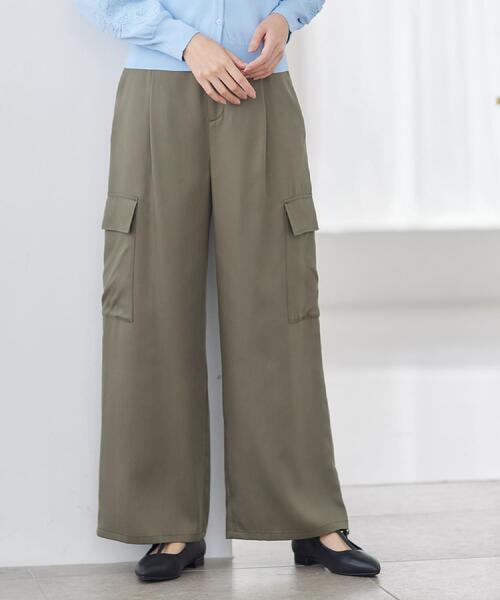 Reflect（リフレクト）の「ストレートワイドカーゴパンツ（その他パンツ・レディース・オリーブ/ナチュラル/ブラック・11/09/07）」の11枚目の写真