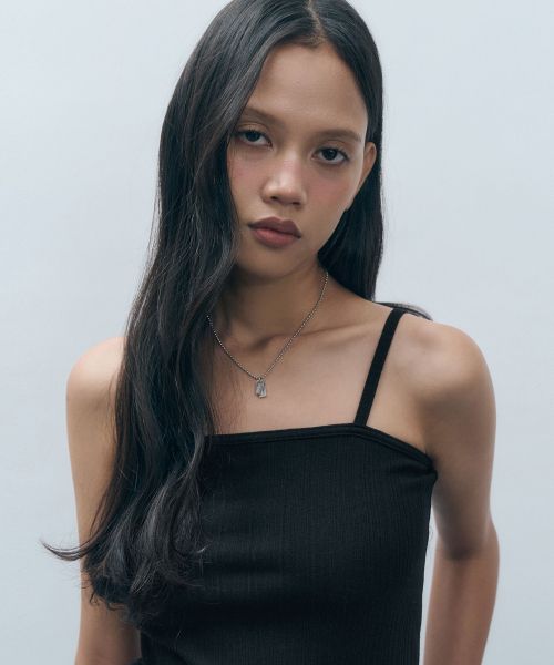 MONGDOL(モンドル)の「リブドベーシックコットンスリーブレスMDTS079_4 Colors(Tシャツ/カットソー・レディース・スカイブルー/ブラック/チャコールグレー/ホワイト・SMALL/MEDIUM)」の9枚目の写真