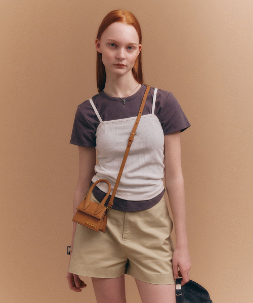 MONGDOL(モンドル)の「リブドベーシックコットンスリーブレスMDTS079_4 Colors(Tシャツ/カットソー・レディース・スカイブルー/ブラック/チャコールグレー/ホワイト・SMALL/MEDIUM)」の11枚目の写真