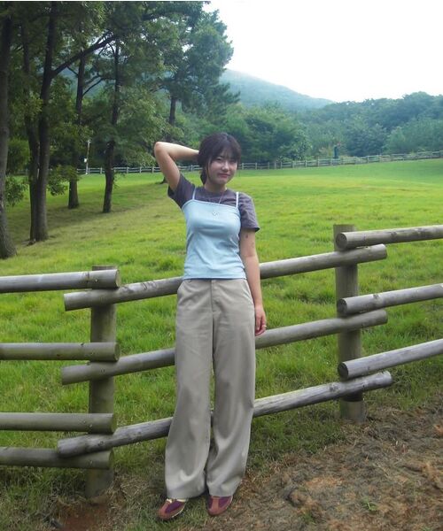 MONGDOL(モンドル)の「リブドベーシックコットンスリーブレスMDTS079_4 Colors(Tシャツ/カットソー・レディース・スカイブルー/ブラック/チャコールグレー/ホワイト・SMALL/MEDIUM)」の16枚目の写真