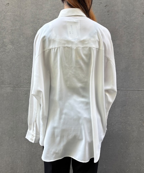 REZEN(リゼン)の「タイ付扇子刺繍シャツ(シャツ/ブラウス・メンズ・ローズ/ブルーパープル/ライトグレー・MEDIUM/LARGE)」の7枚目の写真