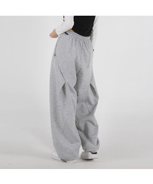 UMM（ウム）の「レディースサイドカーブ切り替えワイドフィットストリングパンツ3COLOR（スウェットパンツ）」