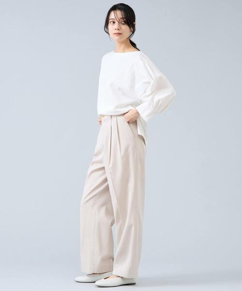 Liesse(リエス)の「ミニ裏毛プルオーバー(Tシャツ/カットソー・レディース・ブラック/ホワイト/モカ・FREE)」の20枚目の写真