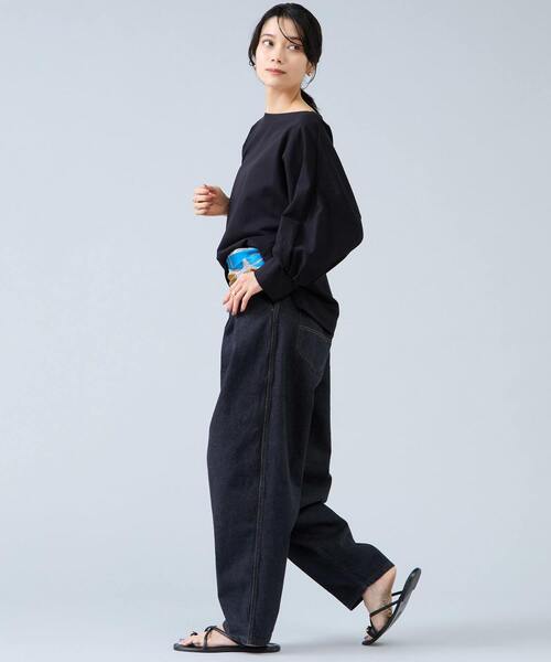 Liesse(リエス)の「ミニ裏毛プルオーバー(Tシャツ/カットソー・レディース・ブラック/ホワイト/モカ・FREE)」の10枚目の写真