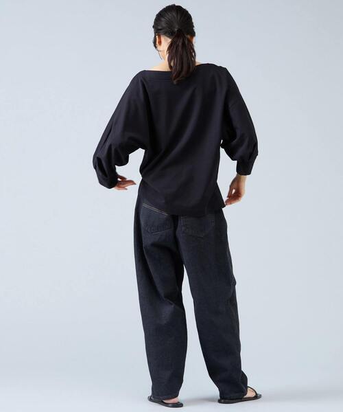 Liesse(リエス)の「ミニ裏毛プルオーバー(Tシャツ/カットソー・レディース・ブラック/ホワイト/モカ・FREE)」の11枚目の写真