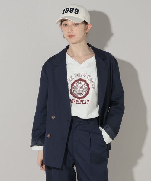 GEORGE'S（ジョージズ）の「ゴールドボタンWジャケット（テーラードジャケット・レディース・グレー/ネイビー・SMALL/MEDIUM）」の18枚目の写真