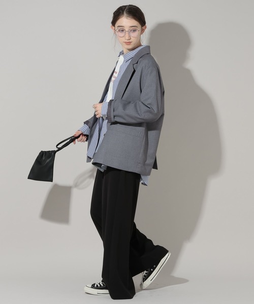 GEORGE'S（ジョージズ）の「ゴールドボタンWジャケット（テーラードジャケット・レディース・グレー/ネイビー・SMALL/MEDIUM）」の5枚目の写真