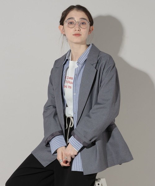 GEORGE'S（ジョージズ）の「ゴールドボタンWジャケット（テーラードジャケット・レディース・グレー/ネイビー・SMALL/MEDIUM）」の11枚目の写真