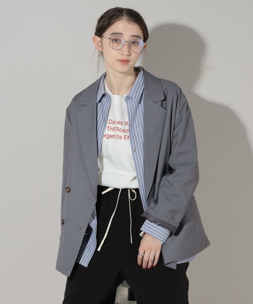 GEORGE'S（ジョージズ）の「ゴールドボタンWジャケット（テーラードジャケット・レディース・グレー/ネイビー・SMALL/MEDIUM）」の12枚目の写真