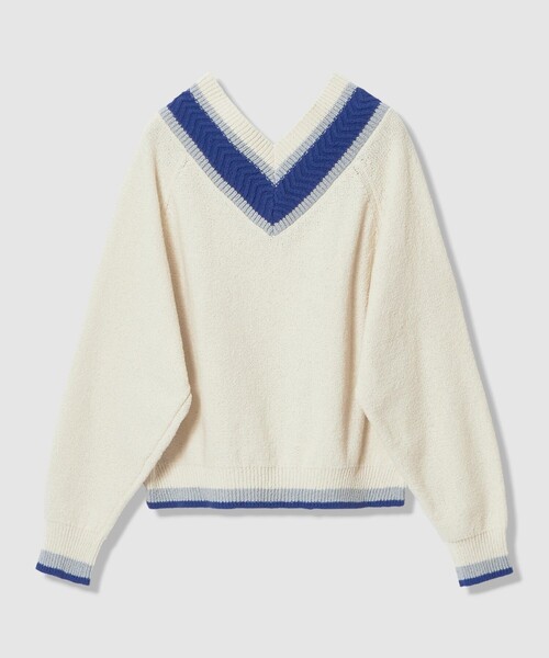 allureville（アルアバイル）の「コットンブークレーチルデンニット（ニット/セーター・レディース・ブルー系その他/ブラック系その他・2）」の9枚目の写真