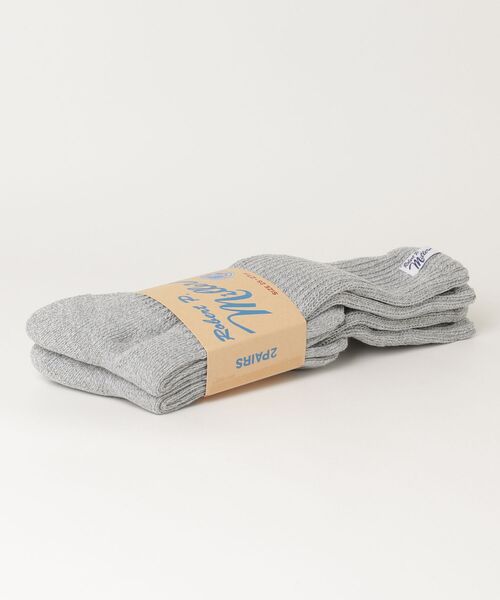 MILLER（ミラー）の「"02"≪Robert P. Miller≫2足セット ピスネーム ロングソックス（ソックス/靴下・レディース・オフホワイト/グレー/ブラック・25～27cm/23～25cm）」の21枚目の写真
