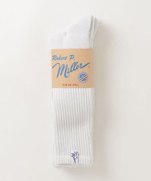 MILLER（ミラー）の「"02"≪Robert P. Miller≫2足セット ピスネーム ロングソックス（ソックス/靴下・レディース・オフホワイト/グレー/ブラック・25～27cm/23～25cm）」の18枚目の写真