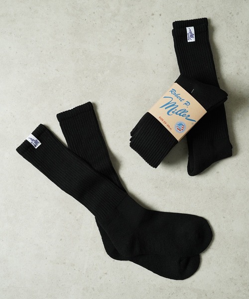 MILLER（ミラー）の「"02"≪Robert P. Miller≫2足セット ピスネーム ロングソックス（ソックス/靴下・レディース・オフホワイト/グレー/ブラック・25～27cm/23～25cm）」の8枚目の写真