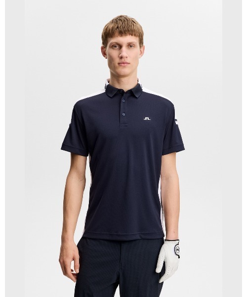 J.LINDEBERG（ジェイリンドバーグ）の「【J.LINDEBERG/GOLF】 半袖ポロシャツ  Bo Polo（ポロシャツ・メンズ・レッド/ホワイト/ネイビー・46/48/44）」の2枚目の写真