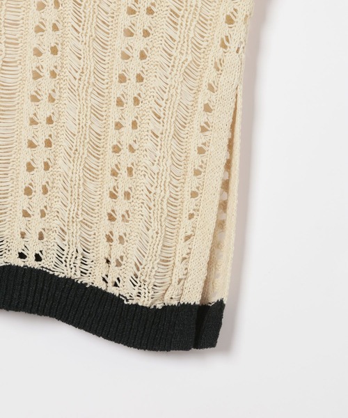 LEPSIM（レプシィム）の「5ゲージテープヤーン長袖プルオーバー　647485（ニット/セーター・レディース・ブラック/レッド/ナチュラル・FREE）」の8枚目の写真