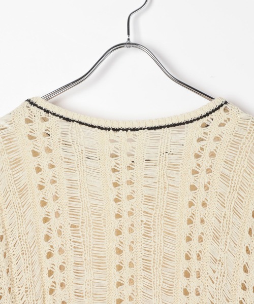 LEPSIM（レプシィム）の「5ゲージテープヤーン長袖プルオーバー　647485（ニット/セーター・レディース・ブラック/レッド/ナチュラル・FREE）」の9枚目の写真