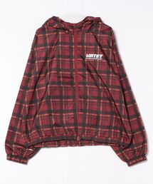 Revo.（レボ）の「【8色展開】総柄 ワンポイント ロゴ刺繍 ダブルジップ ナイロン フードブルゾン チェック/カモフラ/レオパード/ストライプ【UNISEX】（ナイロンジャケット）」