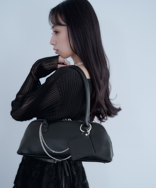 HARE（ハレ）の「チェーンツキハンドバッグ(HARE)（ハンドバッグ・レディース・ブラック・FREE）」の4枚目の写真