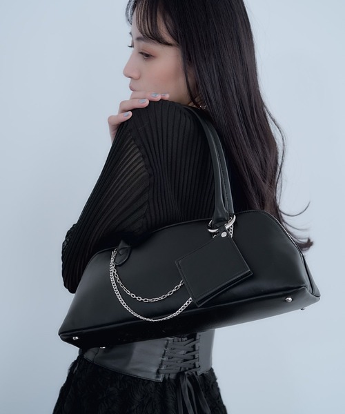 HARE（ハレ）の「チェーンツキハンドバッグ(HARE)（ハンドバッグ・レディース・ブラック・FREE）」の5枚目の写真