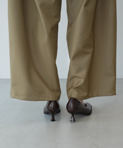 chuclla(チュクラ)の「スクエアトゥデザインパンプス chs26s012(パンプス・レディース・ダークブラウン/ブラック・36/37/38/39/40)」の14枚目の写真