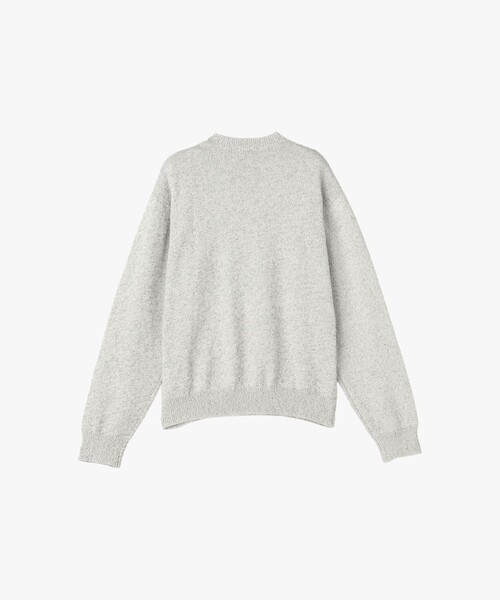 agnes b.（アニエスベー）の「メンズ "b."ロゴ コットン 長袖 ニット プルオーバー（ニット/セーター・メンズ・グレー系その他・1/2）」の2枚目の写真