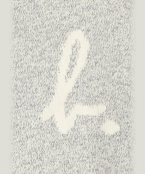 agnes b.（アニエスベー）の「メンズ "b."ロゴ コットン 長袖 ニット プルオーバー（ニット/セーター・メンズ・グレー系その他・1/2）」の6枚目の写真