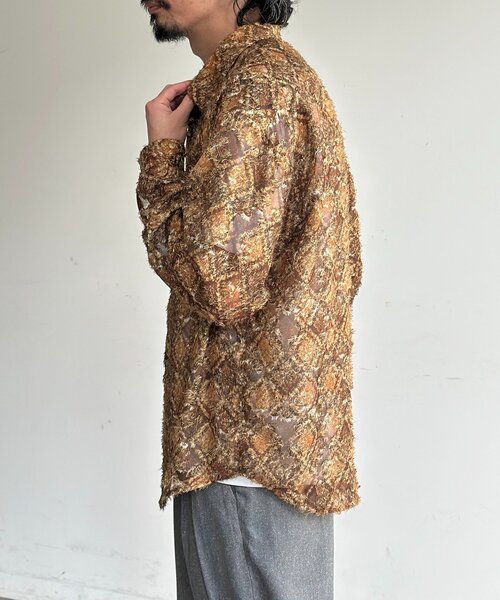 CPCM(シーピーシーエム)の「シアージャガード総柄プリントシャツ(シャツ/ブラウス・レディース・ネイビー/イエロー/アイボリー・MEDIUM/LARGE)」の19枚目の写真