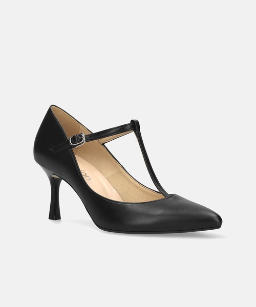 MAMIAN(マミアン)の「ポインテッドトゥ Tストラップ パンプス (7.0cmヒール)(パンプス・レディース・ベージュ/ブラック・23.5cm/24.0cm/24.5cm/22.0cm/22.5cm/23.0cm)」の13枚目の写真