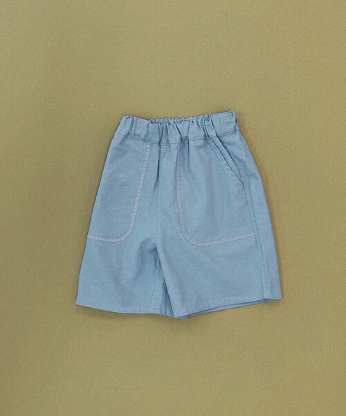 aBity select（アビティセレクト）の「【aBity select./アビティセレクト】配色ステッチハーフパンツ（その他パンツ・キッズ・ピンク/ブルーグレー/ベージュ/チャコールグレー・100/90/120/110/130）」の14枚目の写真