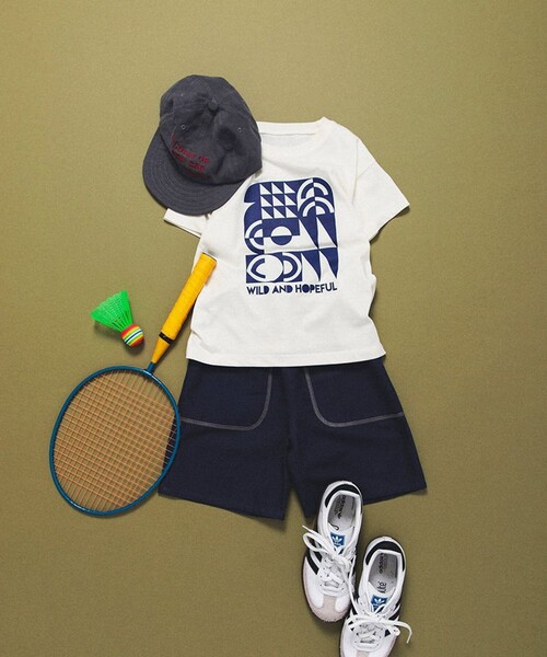 aBity select（アビティセレクト）の「【aBity select./アビティセレクト】配色ステッチハーフパンツ（その他パンツ・キッズ・ピンク/ブルーグレー/ベージュ/チャコールグレー・100/90/120/110/130）」の9枚目の写真