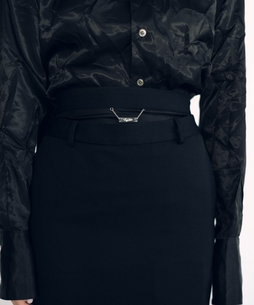 KEISUKEYOSHIDA（ケイスケヨシダ）の「Midi Skirt（スカート・レディース・グレー/ブラック・M/S）」の7枚目の写真