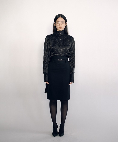 KEISUKEYOSHIDA（ケイスケヨシダ）の「Midi Skirt（スカート・レディース・グレー/ブラック・M/S）」の8枚目の写真